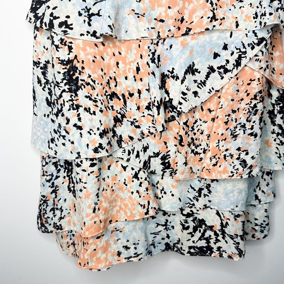 BCBGMaxAzria Layered Ruffle Mini Dress Double Lined Strapless Size 2 MSR… - Picture 6 of 12